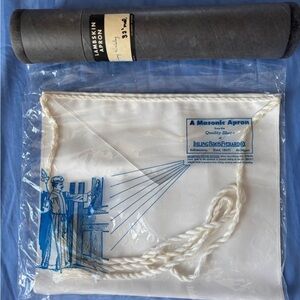 Vintage Freemason Lambskin Apron w/ Tube – Ihling Bros Everard Kalamazoo, MI